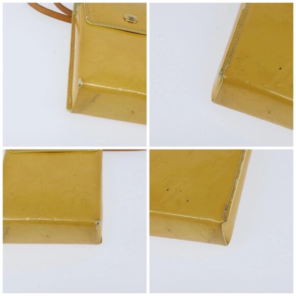 LOUIS VUITTON Monogram Vernis Walker Wallet Lime Yellow LV Auth BA6985 - Picture 16 of 16